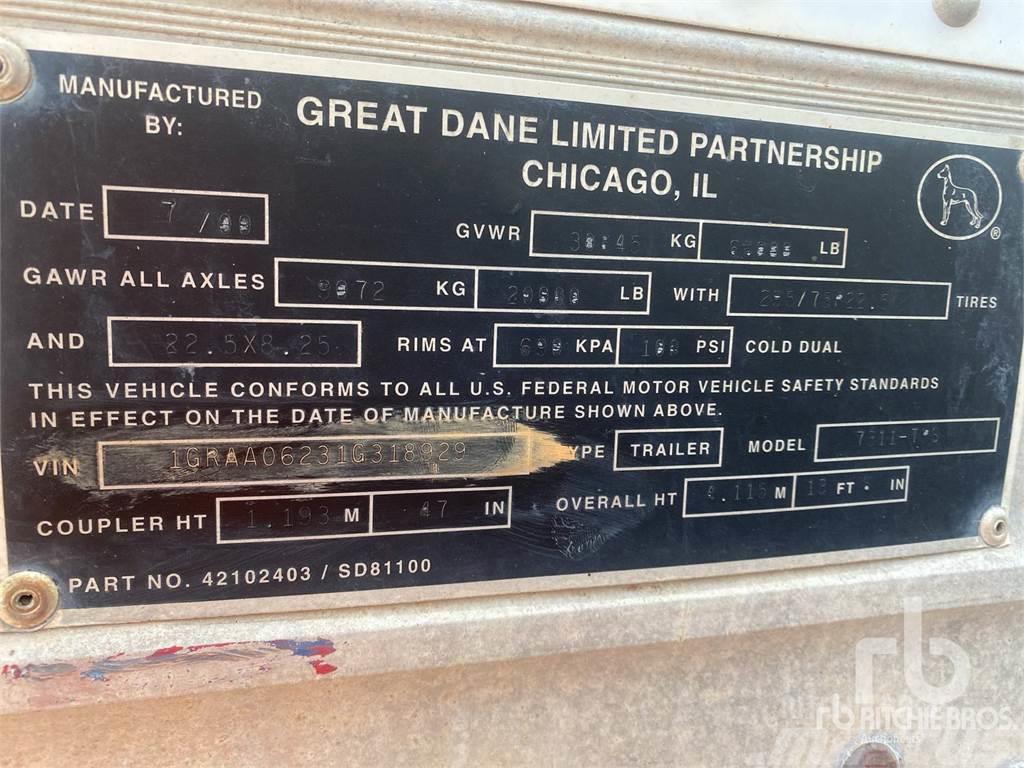 Great Dane 53 ft T/A Sanduk poluprikolice