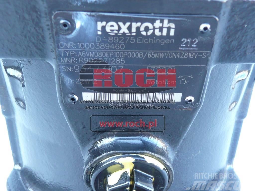 Rexroth A6VM080EP100P000B/65MWVON4Z81BV-S 1000389460 Motori za građevinarstvo