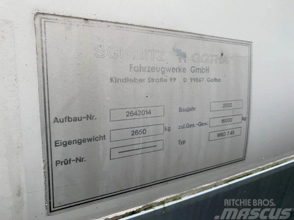 Schmitz WKO 7450 mm veksellad Kontejneri