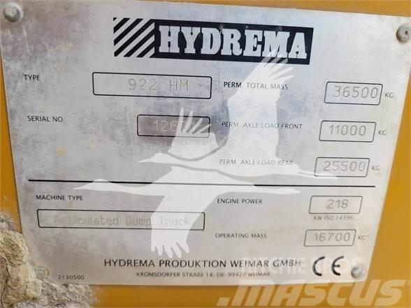 Hydrema 922HM Zglobni damperi