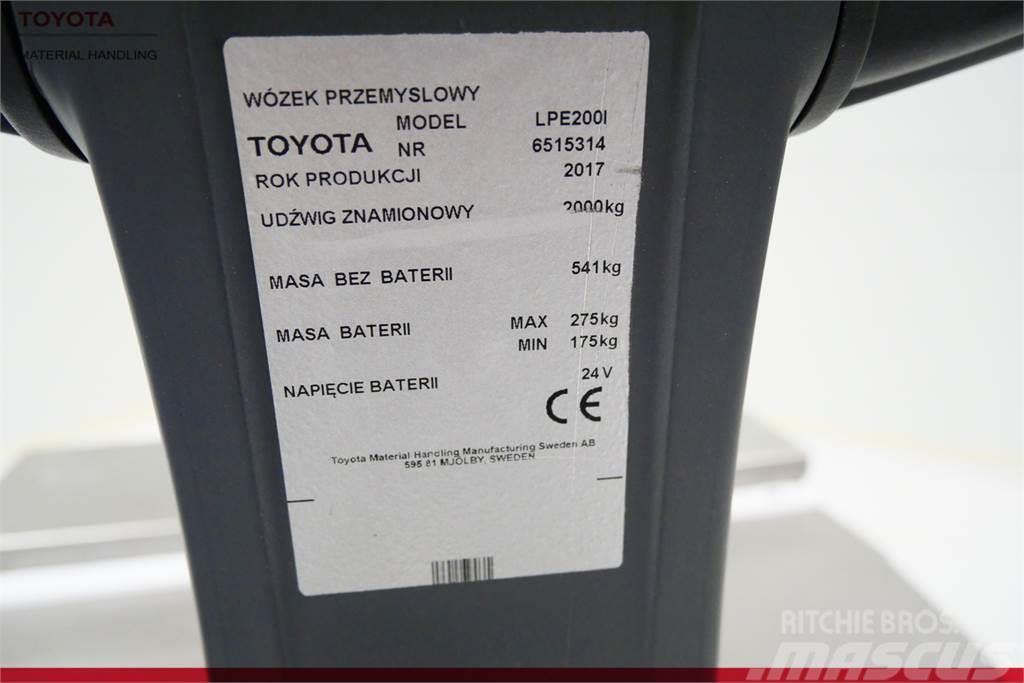 Toyota LPE200I Nisko podizni električni viljuškar sa stajalištom