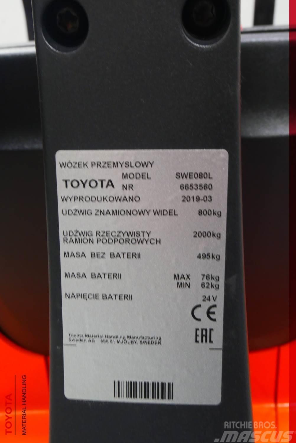 Toyota SWE080L Lithium-ion Ručni električni viljuškar