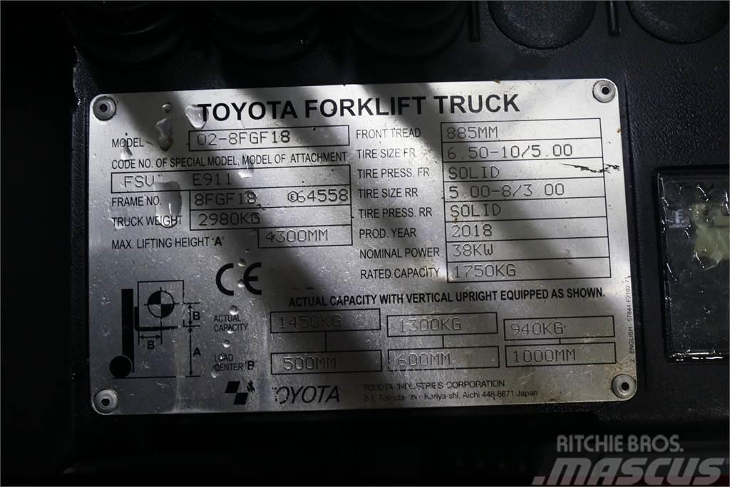 Toyota 02-8FGF18 Plinski viljuškari