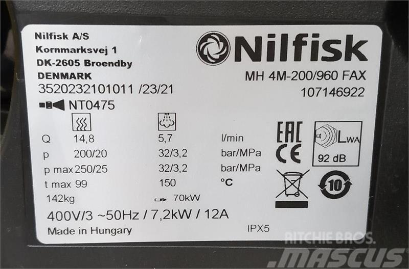 Nilfisk 200/960 FAX Industrijske mašine za pranje pod visokim pritiskom