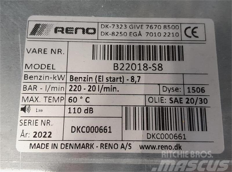 Reno PD 220/20 Industrijske mašine za pranje pod visokim pritiskom