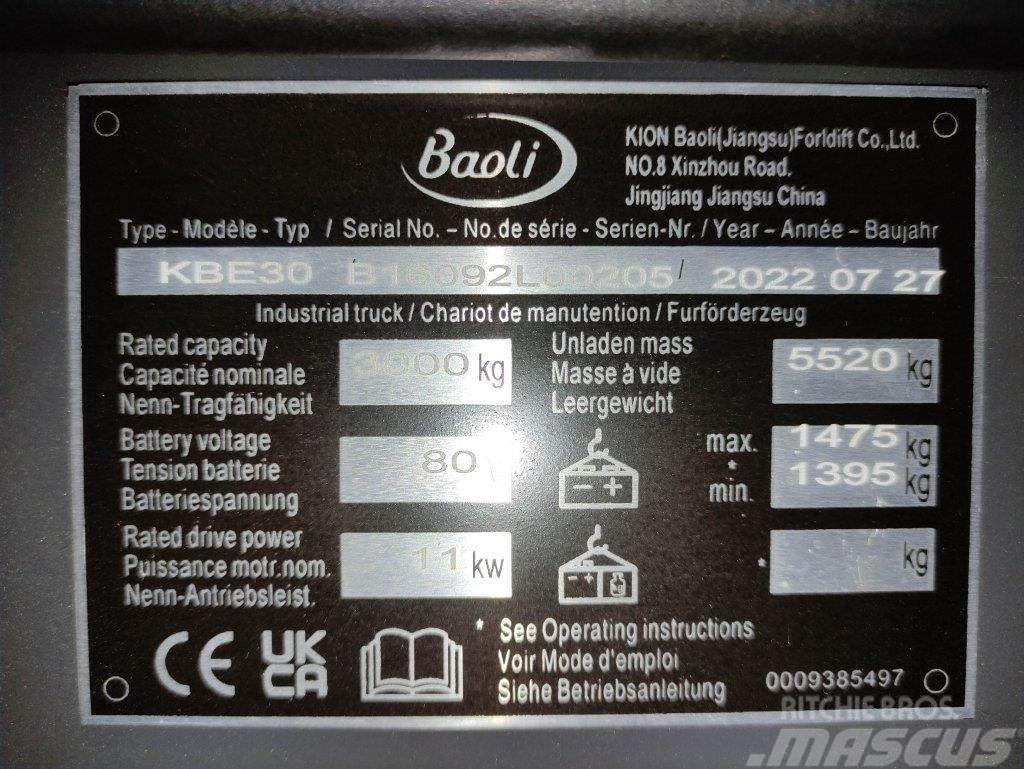 Baoli KBE30 Električni viljuškari